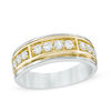Men's 1.00 CT. T.W. Diamond Band in 14K Two-Tone Gold