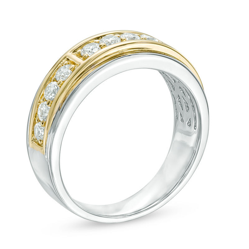 Men's 1.00 CT. T.W. Diamond Band in 14K Two-Tone Gold