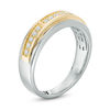 Thumbnail Image 1 of Men's 0.25 CT. T.W. Diamond Wedding Band in 14K Two-Tone Gold