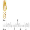 Thumbnail Image 1 of Italian Gold 6.0mm Double Row Curb Chain Bracelet in 14K Gold - 7.5"