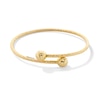 Thumbnail Image 1 of Diamond-Cut Bypass Flex Bangle in 14K Gold - 7.5"