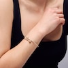 Thumbnail Image 2 of Diamond-Cut Bypass Flex Bangle in 14K Gold - 7.5"