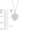 Thumbnail Image 2 of 0.45 CT. T.W. Diamond Heart Frame Pendant in 10K White Gold