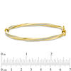 Thumbnail Image 2 of Glitter Enamel Stripe Twist Bangle in 14K Gold