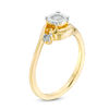Thumbnail Image 1 of 0.09 CT. T.W. Diamond Three Stone Promise Ring in 10K Gold