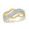 Thumbnail Image 0 of 0.45 CT. T.W. Diamond Swirl Ring in 10K Gold