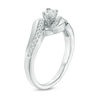 Thumbnail Image 2 of 0.18 CT. T.W. Diamond Bypass Promise Ring in Sterling Silver