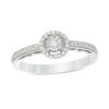 Thumbnail Image 0 of 0.15 CT. T.W. Diamond Frame Promise Ring in Sterling Silver