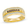 Thumbnail Image 1 of 0.33 CT. T.W. Brown and White Diamond Satin Band in 10K Gold with White Rhodium