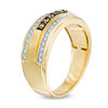 Thumbnail Image 2 of 0.33 CT. T.W. Brown and White Diamond Satin Band in 10K Gold with White Rhodium