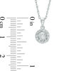 Thumbnail Image 2 of 0.10 CT. T.W. Diamond Swirl Pendant in 10K White Gold