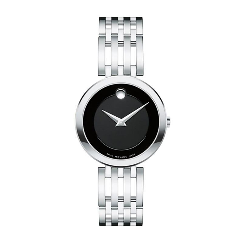 Ladies' Movado Esperanza® Watch with Black Dial (Model: 0607051)|Peoples Jewellers