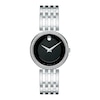 Ladies' Movado Esperanza 0.24 CT. T.W. Diamond Bezel Watch with Black Dial (Model: 0607052)