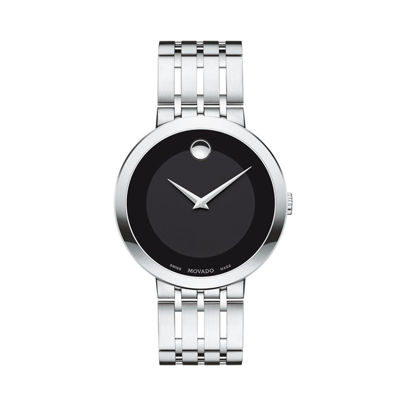 Main Image 1 of Men's Movado Esperanza® Watch with Black Museum® Dial (Model: 0607057)