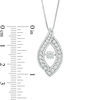 Thumbnail Image 2 of Unstoppable Love™ 0.95 CT. T.W. Diamond Open Flame Pendant in 14K White Gold