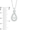 Thumbnail Image 2 of Unstoppable Love™ 0.95 CT. T.W. Diamond Layered Infinity Pendant in 14K White Gold