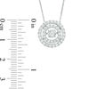 Thumbnail Image 1 of Unstoppable Love™ 0.95 CT. T.W. Diamond Double Frame Pendant in 14K White Gold
