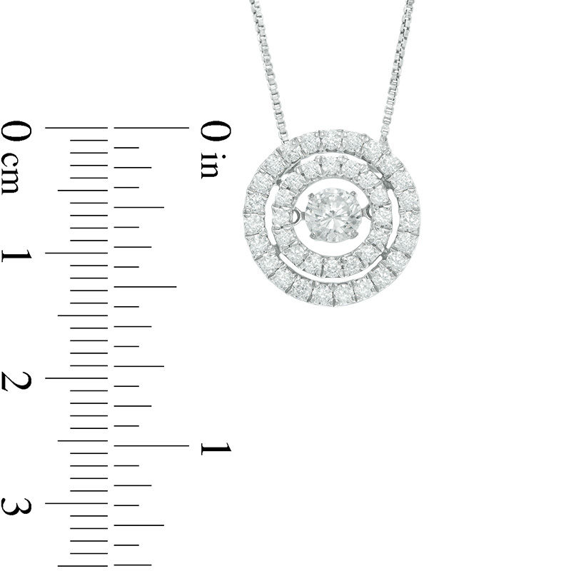 Unstoppable Love™ 0.95 CT. T.W. Diamond Double Frame Pendant in 14K White Gold