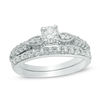 Thumbnail Image 1 of 0.50 CT. T.W. Diamond Frame Bridal Set in 10K White Gold