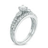 Thumbnail Image 2 of 0.50 CT. T.W. Diamond Frame Bridal Set in 10K White Gold