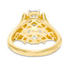 Thumbnail Image 2 of 0.95 CT. T.W. Diamond Linear Past Present Future® Collar Engagement Ring in 14K Gold