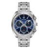 Thumbnail Image 0 of Men's Bulova Curv Chronograph Watch with Blue Dial (Model: 96A185)