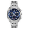 Thumbnail Image 1 of Men's Bulova Curv Chronograph Watch with Blue Dial (Model: 96A185)