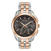Thumbnail Image 0 of Men's Bulova Curv Chronograph Two-Tone Watch with Dark Grey Dial (Model: 98A160)