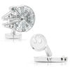 Thumbnail Image 0 of Men's STAR WARS Millennium Falcon Enamel Cuff Links in White Rhodium Brass