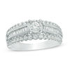 Thumbnail Image 0 of 1.00 CT. T.W. Diamond Multi-Row Engagement Ring in 10K White Gold