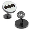 Thumbnail Image 1 of Men's DC Comics Glow in the Dark Batman Signal Enamel Cuff Links in Grey Rhodium Brass