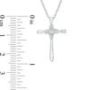 Thumbnail Image 2 of Diamond Accent Cross Pendant in Sterling Silver
