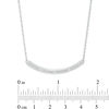 Thumbnail Image 2 of Diamond Accent Curved Bar Necklace in Sterling Silver