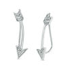Thumbnail Image 0 of Diamond Accent Arrow Crawler Earrings in Sterling Silver