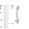Thumbnail Image 1 of Diamond Accent Arrow Crawler Earrings in Sterling Silver