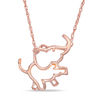 Thumbnail Image 0 of Elephant Necklace in 10K Rose Gold