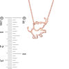 Thumbnail Image 1 of Elephant Necklace in 10K Rose Gold