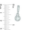 0.50 CT. T.W. Diamond Doorknocker Drop Earrings in 10K White Gold