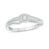 Thumbnail Image 0 of 0.04 CT. T.W. Diamond Vintage Style Promise Ring in Sterling Silver
