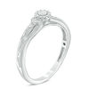 Thumbnail Image 1 of 0.04 CT. T.W. Diamond Vintage Style Promise Ring in Sterling Silver