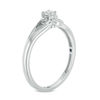 Thumbnail Image 2 of 0.04 CT. T.W. Diamond Open Leaf Vintage-Style Promise Ring in Sterling Silver