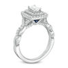 Thumbnail Image 2 of Vera Wang Love Collection 0.95 CT. T.W. Emerald-Cut Diamond Twist Shank Engagement Ring in 14K White Gold