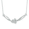 Thumbnail Image 0 of Diamond Accent Twist Knot Necklace in Sterling Silver