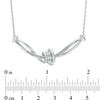 Thumbnail Image 1 of Diamond Accent Twist Knot Necklace in Sterling Silver