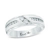 Thumbnail Image 1 of Ever Us™ 0.50 CT. T.W. Two Stone Diamond Satin Slant Band in 14K White Gold