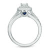 Thumbnail Image 2 of Vera Wang Love Collection 0.58 CT. T.W. Princess-Cut Diamond Double Frame Engagement Ring in 14K White Gold