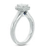 Thumbnail Image 2 of Vera Wang Love Collection 0.70 CT. T.W. Emerald-Cut Diamond Rectangle Frame Engagement Ring in 14K White Gold