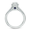 Thumbnail Image 3 of Vera Wang Love Collection 0.70 CT. T.W. Emerald-Cut Diamond Rectangle Frame Engagement Ring in 14K White Gold