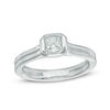 Thumbnail Image 0 of 0.45 CT. Certified Princess-Cut Diamond Solitaire Engagement Ring in 14K White Gold (J/I2)