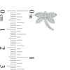 Thumbnail Image 2 of 0.06 CT. T.W. Diamond Dragonfly Stud Earrings in Sterling Silver
